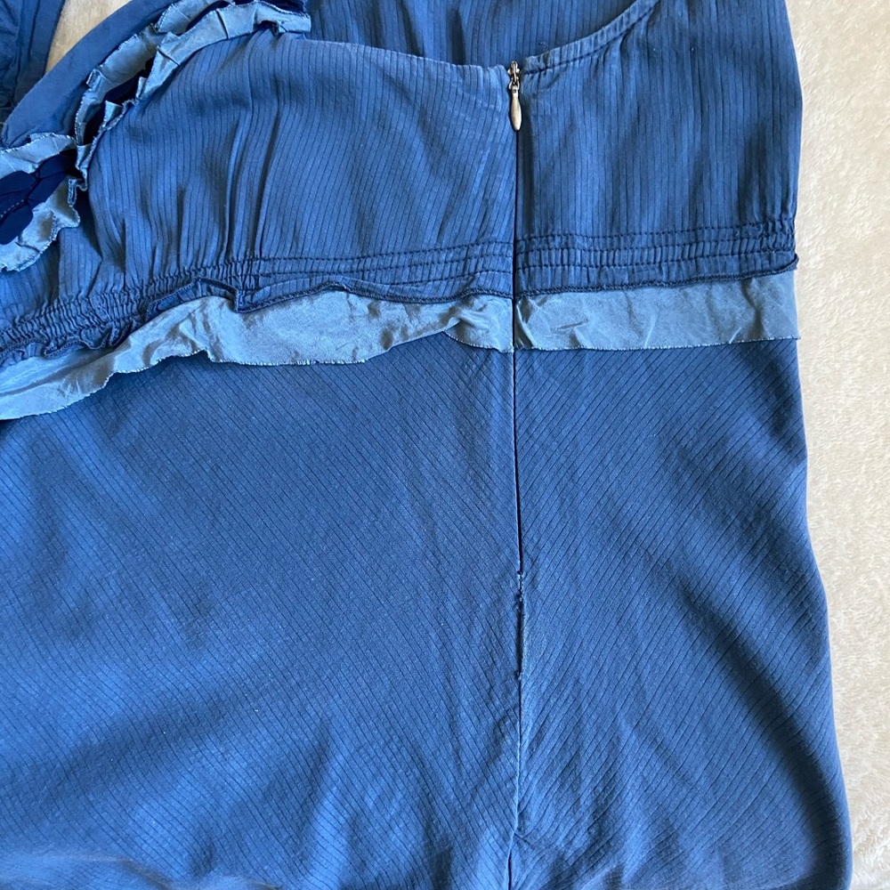 Emporio Armani I-46 US12 blue cotton top Italy - Picture 8 of 8